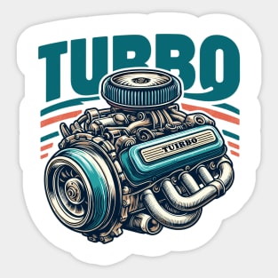 Turbo Engine Sticker